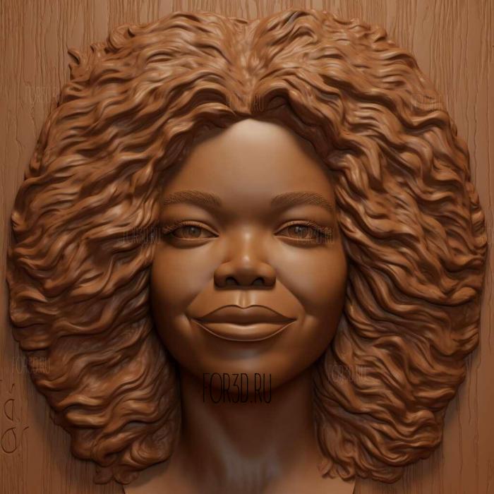 Oprah Winfrey 2 stl model for CNC